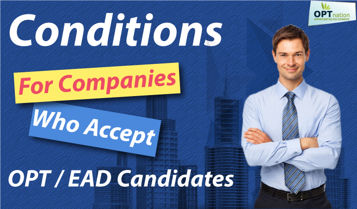 Companies accepting OPT and EAD candidates