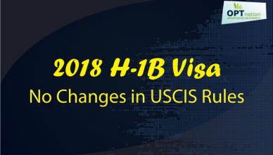 H1B visa application - no changes by Trump
