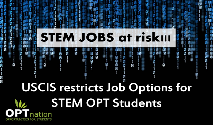 USCIS restricts third party Placement of STEM OPT Students