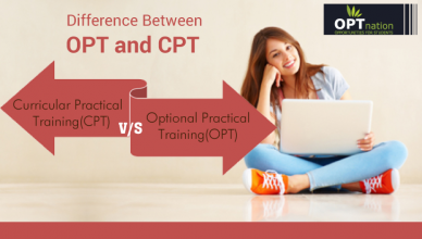 difference between opt and cpt, cpt vs opt, Optional Practical Training, Curricular Practical Training