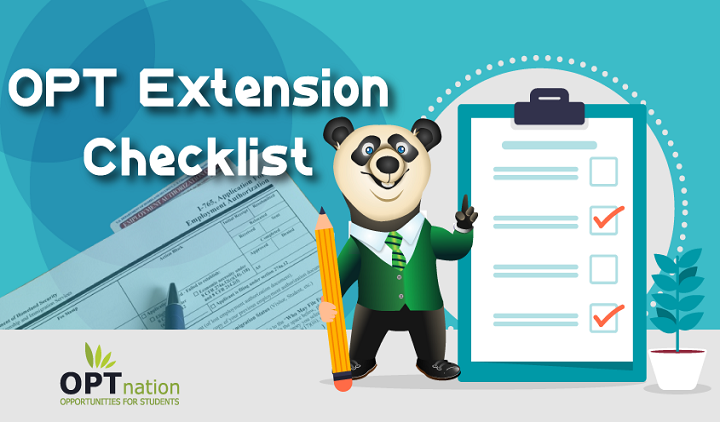 stem opt extension checklist,opt application checklist