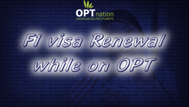 F1 visa renewal on OPT