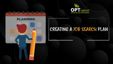 create a job search plan, job searching activities schedule