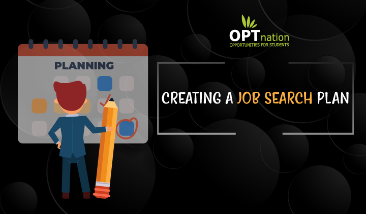 create a job search plan, job searching activities schedule