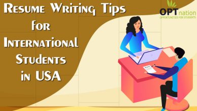 resume writing tips for international students in usa