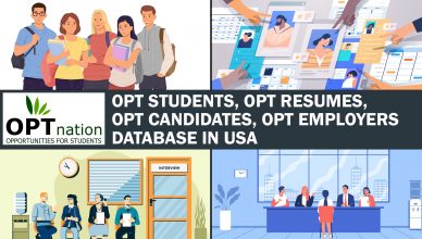 OPT students and candidates resumes database for opt employers 2022