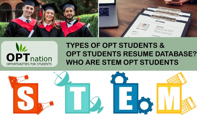 OPT Students type & OPT students Resumes Database