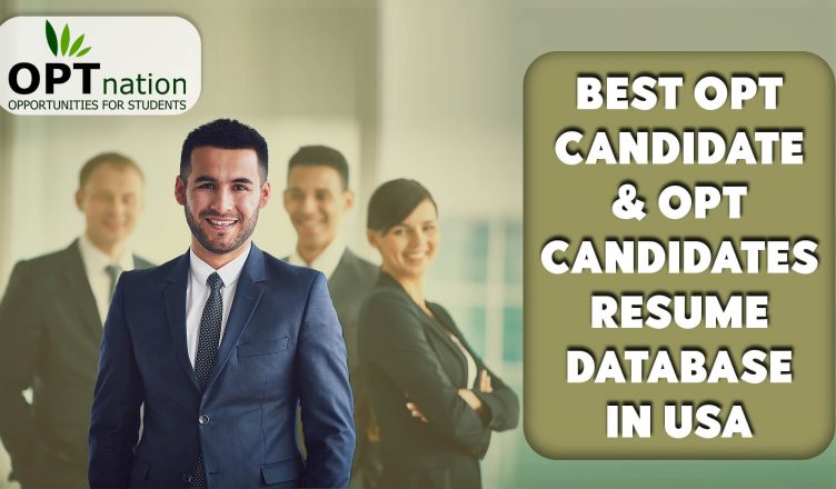 Best OPT Candidate & OPT Candidates Resumes Database in USA