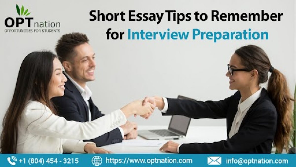 how to prepare for an interview essay