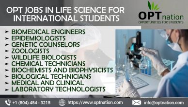 International Students OPT jobs in Life Science in USA