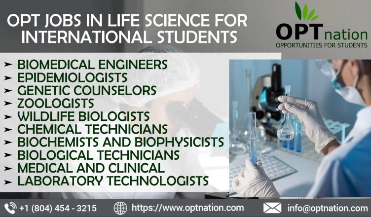 International Students OPT jobs in Life Science in USA