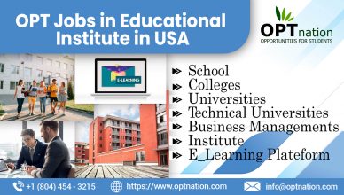 OPT Jobs in Educational Instititutes in USA
