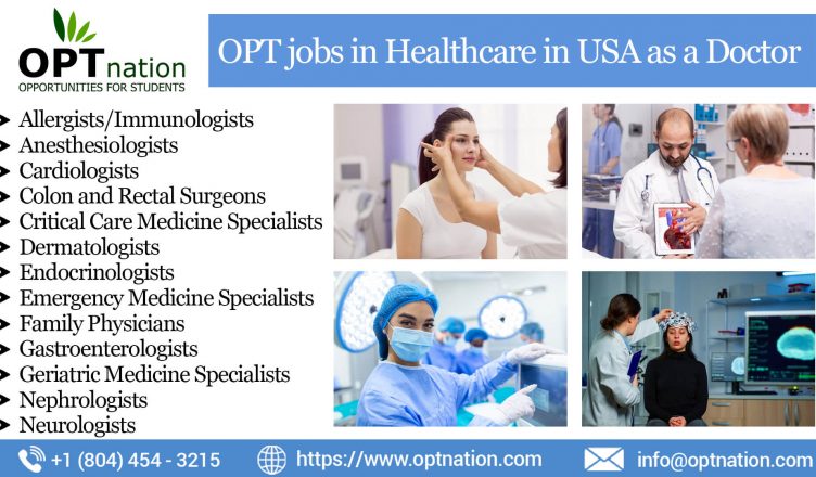 OPT Jobs in Healthcare in USA as a Doctor