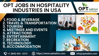 OPT Jobs in Hospitality Industries for International Students in USA