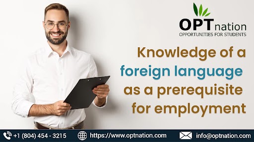Knowledge of a foreign language as a prerequisite for employment