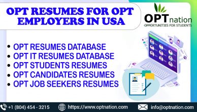 OPT Resumes & OPT resume Database in USA