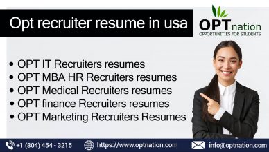 OPT Recruiter Resumes in USA