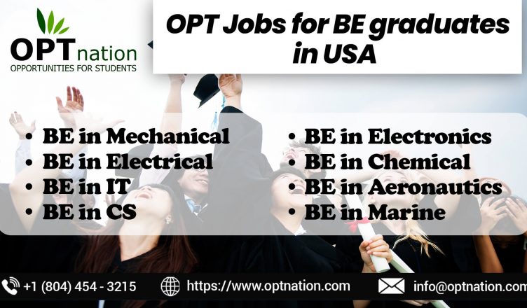 OPT Jobs in USA for BE Graduates