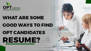What are some good ways to find OPT candidates resume in USA?