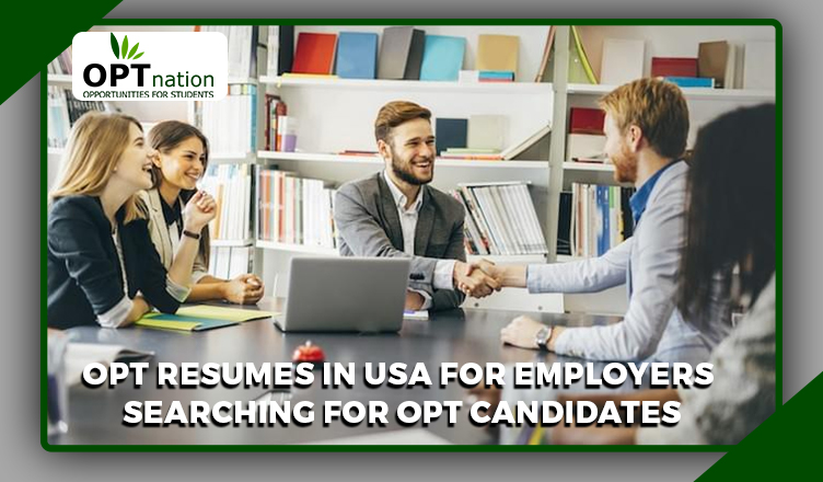 OPT Resume in USA For Employers searching for Candidates