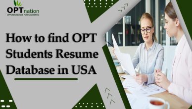 How to find OPT Student's Resumes Database in USA