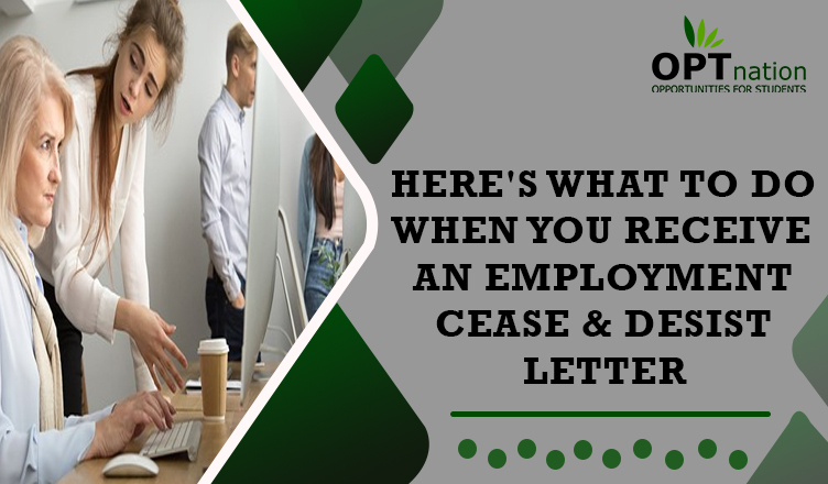 Here's What To Do When You Receive An Employment Cease & Desist Letter