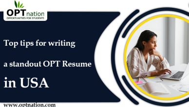OPT Resume in USA